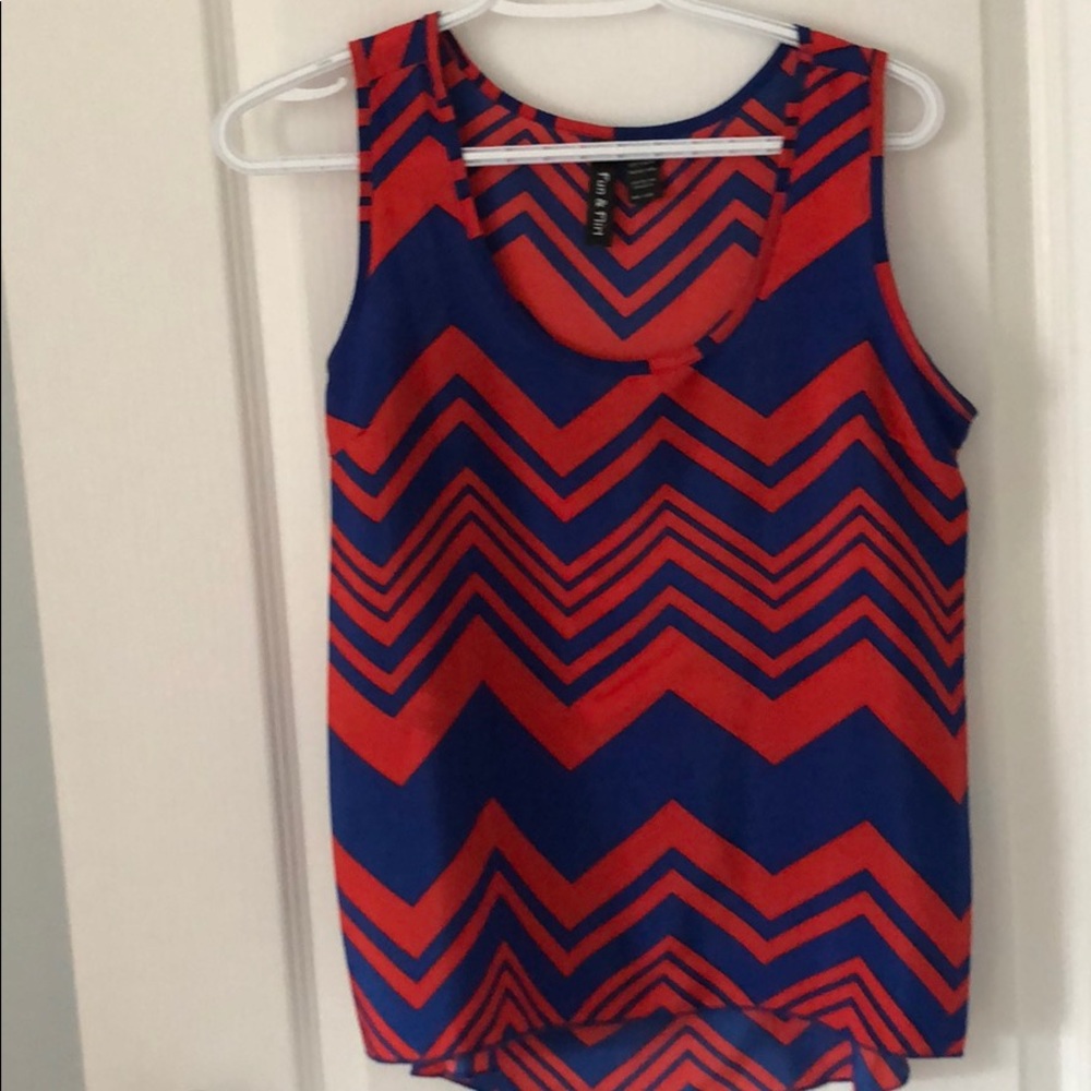 Fun & flirt sleeveless blouse